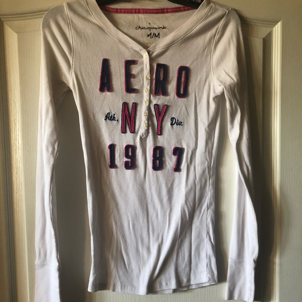 Women’s Aeropostale White Thermal Shirt size M